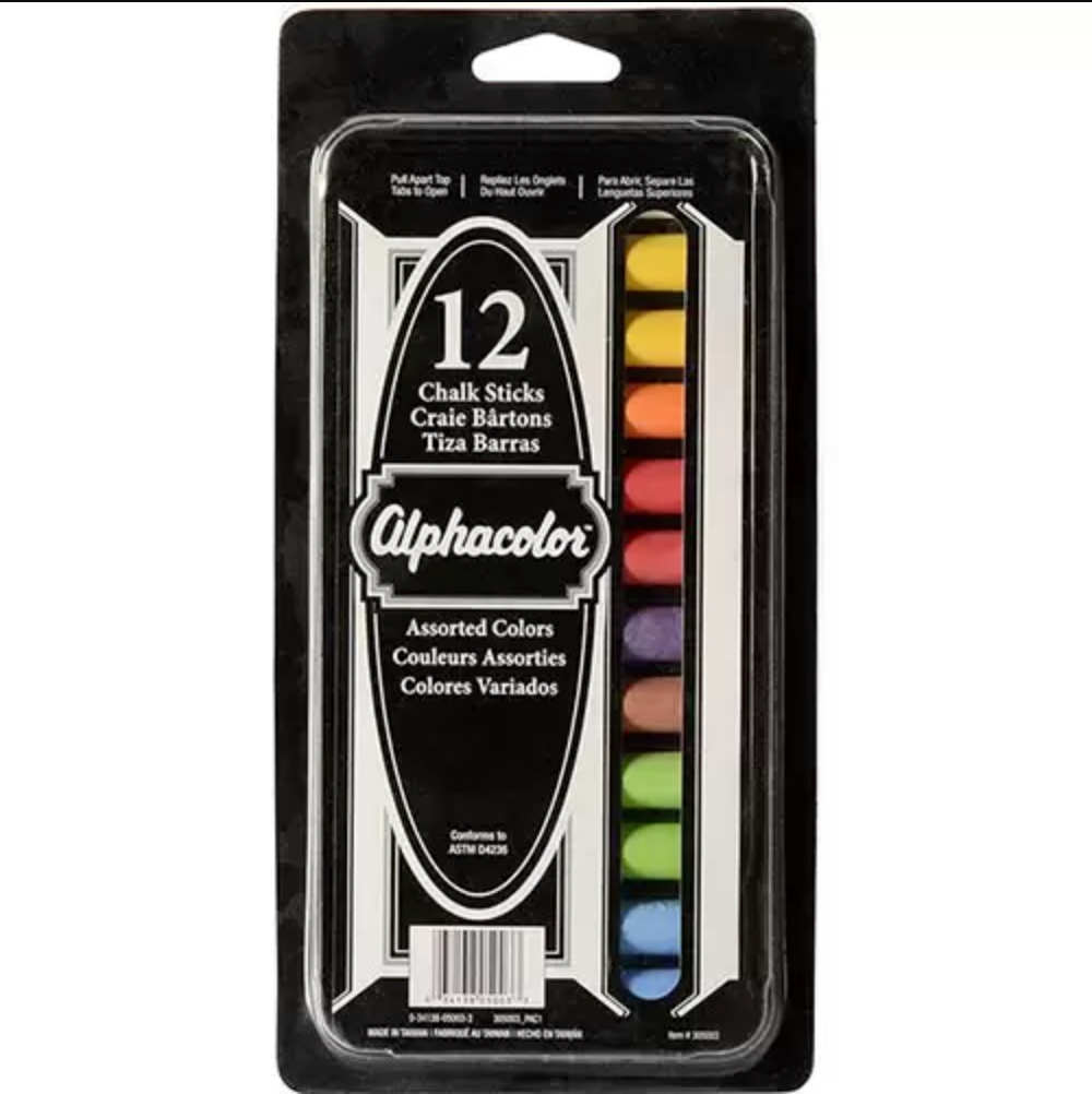 Quartet Alphacolor Soft Pastel Set - 12/pk - Basic Color Assortment by Quartet - K. A. Artist Shop