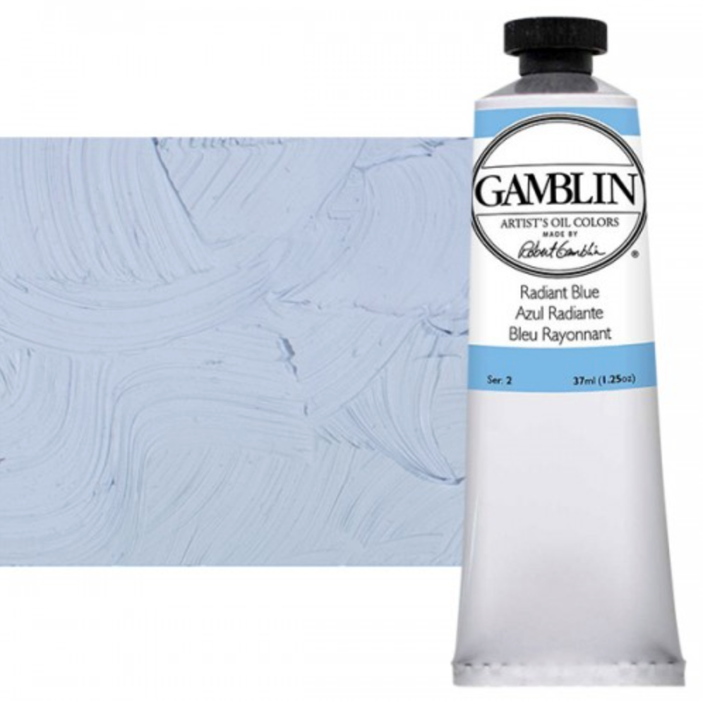 Gamblin Artist's Oil Colors - Radiant Colors - 37 ml - Radiant Blue by Gamblin - K. A. Artist Shop