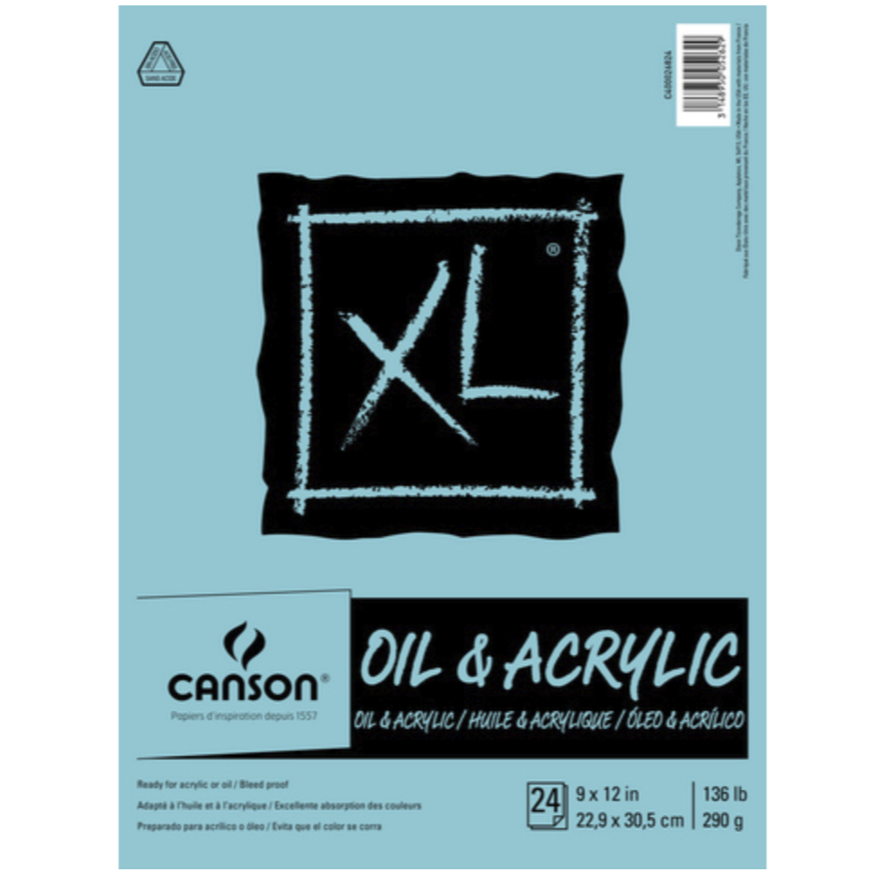 Canson XL Oil & Acrylic Paper Pad - 9 x 12 inches by Canson - K. A. Artist Shop
