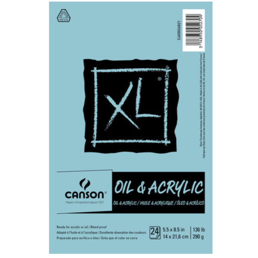 Canson XL Oil & Acrylic Paper Pad - 5.5 x 8.5 inches by Canson - K. A. Artist Shop