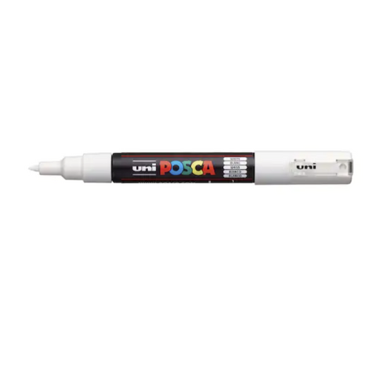POSCA Acrylic Paint Markers - PC-1M / 0.7mm - White by POSCA - K. A. Artist Shop