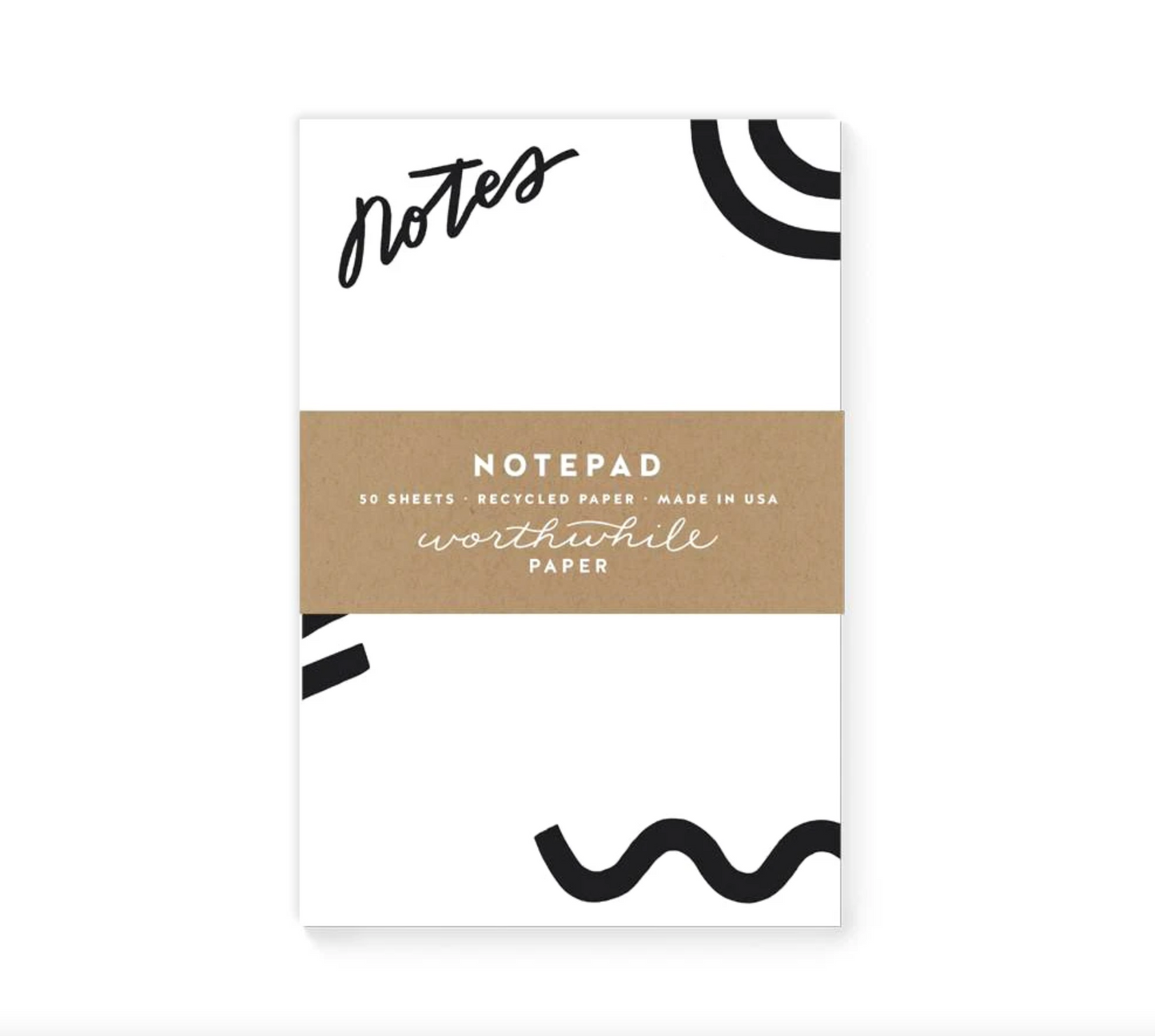 "Notes" Notepad by Worthwhile Paper - by Worthwhile Paper - K. A. Artist Shop
