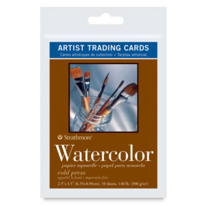 Artist Trading Card Packs - Watercolor Paper 140 lb. (10 sheets) by Strathmore - K. A. Artist Shop