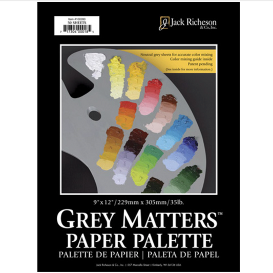Grey Matters Paper Palette Pad - by Jack Richeson - K. A. Artist Shop