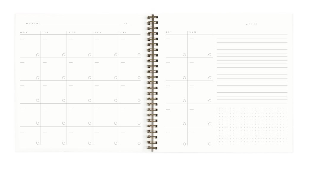 Open-Dated Planner by Worthwhile Paper - Triangles - by Worthwhile Paper - K. A. Artist Shop