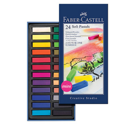 Faber-Castell Creative Studio 1/2 Stick Soft Pastels - Set of 24 by Faber-Castell - K. A. Artist Shop