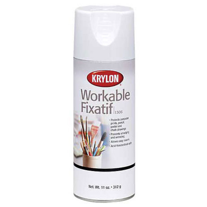 Krylon Workable "Fixatif" Fixative Spray - 11 oz. - by Krylon - K. A. Artist Shop