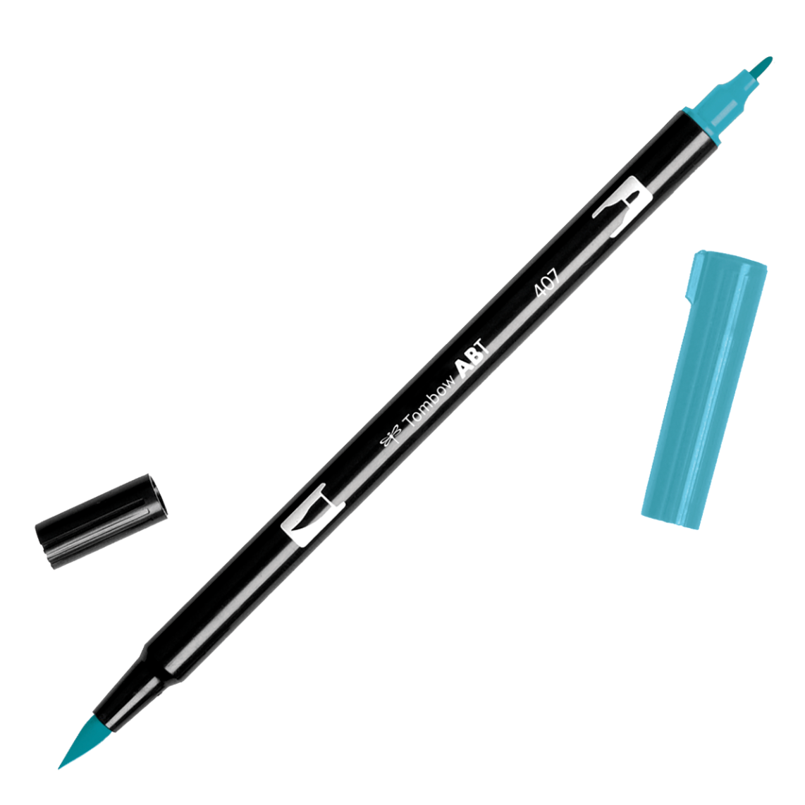 Tombow Dual Brush Pens - Individuals - New Colors - 407 Tiki Teal by Tombow - K. A. Artist Shop