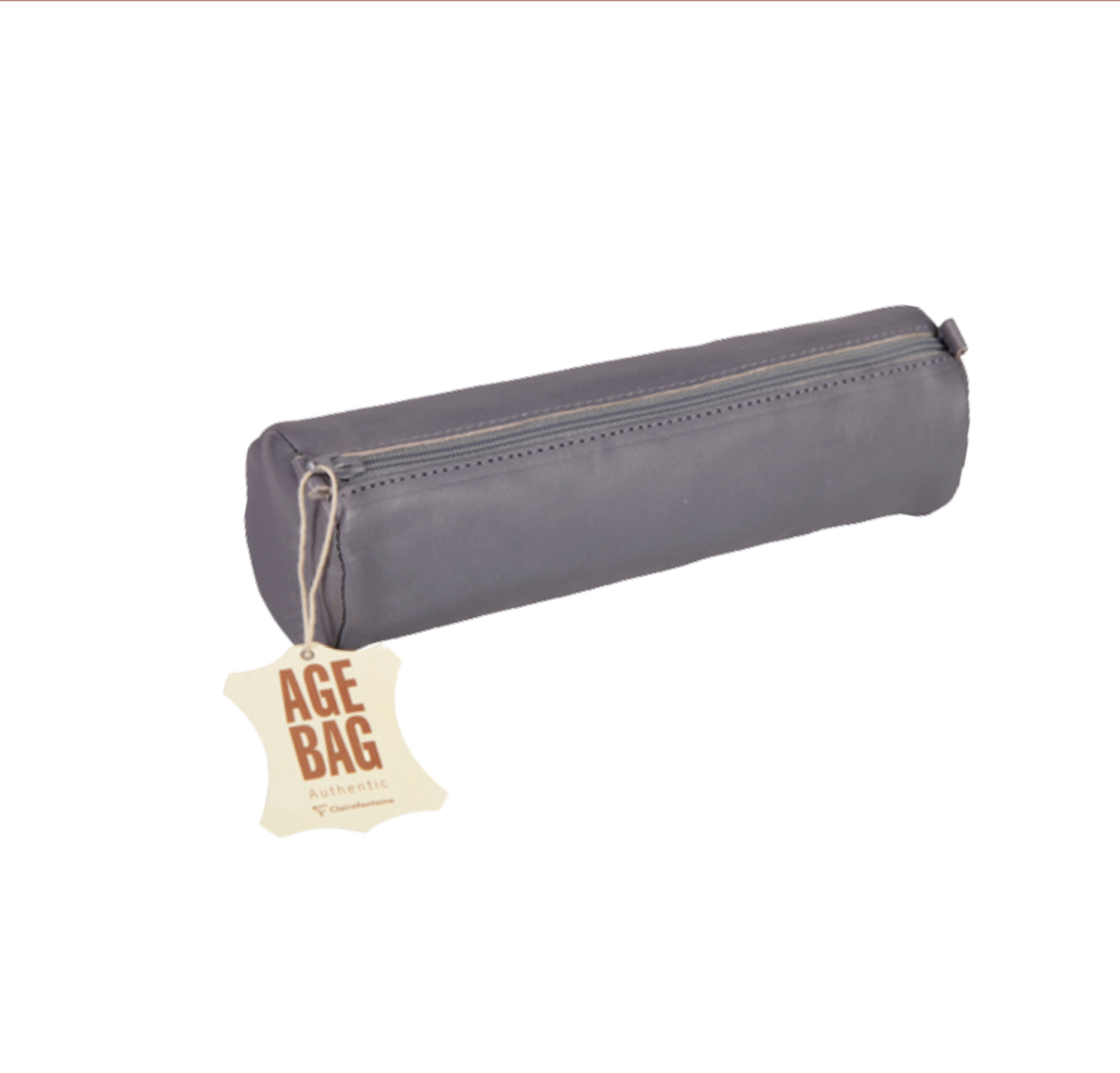 Leather Pencil Case by Clairefontaine - Gray by Clairfontaine - K. A. Artist Shop