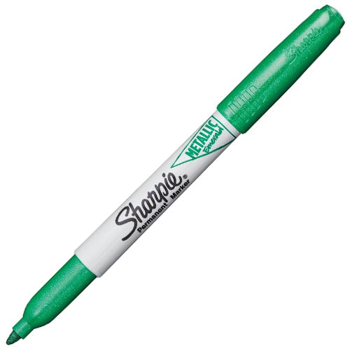 Sharpie 4-pk Metallic Colors Fine Permanent Markers: Ruby, Emerald, Silver, Gold