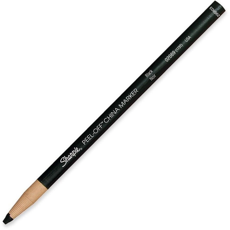 Sharpie 2173pp Peel-Off China Markers, Black, 2-Count
