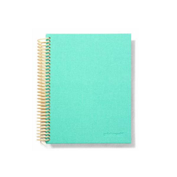 Easy Breezy Spiral Notebook by Mishmash - Mint Green - Blank - by Mishmash - K. A. Artist Shop