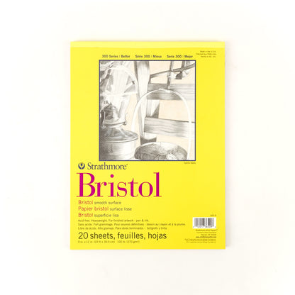 Strathmore 300 Series Bristol Paper Pad - Smooth Surface - 9 x 12 inches by Strathmore - K. A. Artist Shop