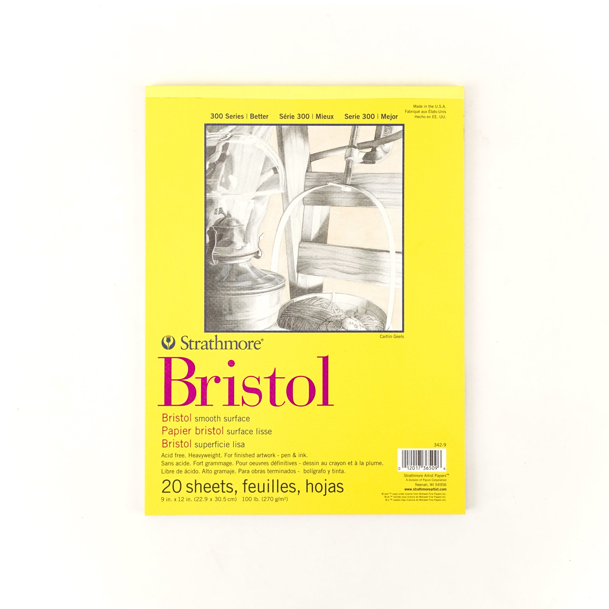 Strathmore 300 Series Bristol Paper Pad - Smooth Surface