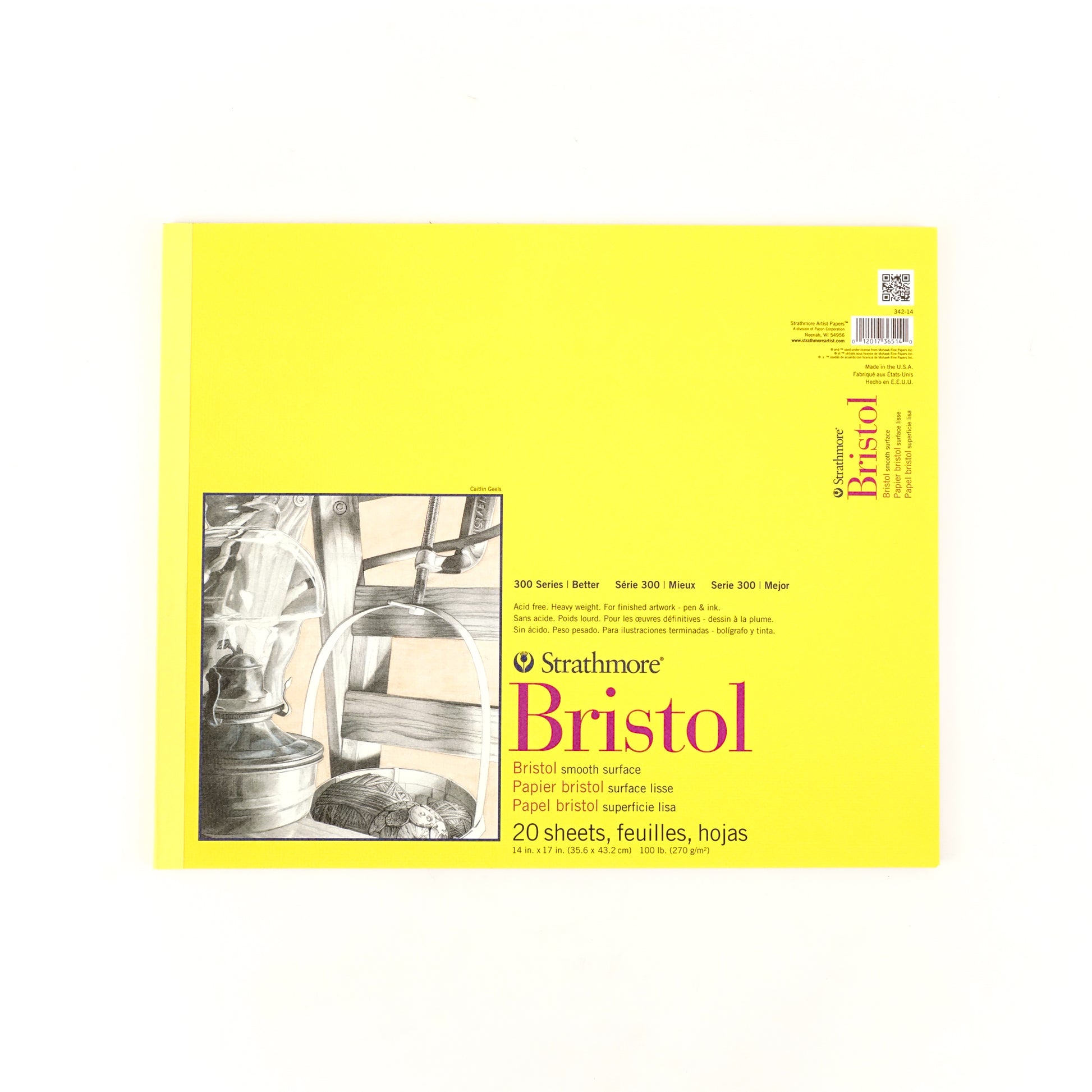 Strathmore 300 Series Bristol Paper Pad - Smooth Surface