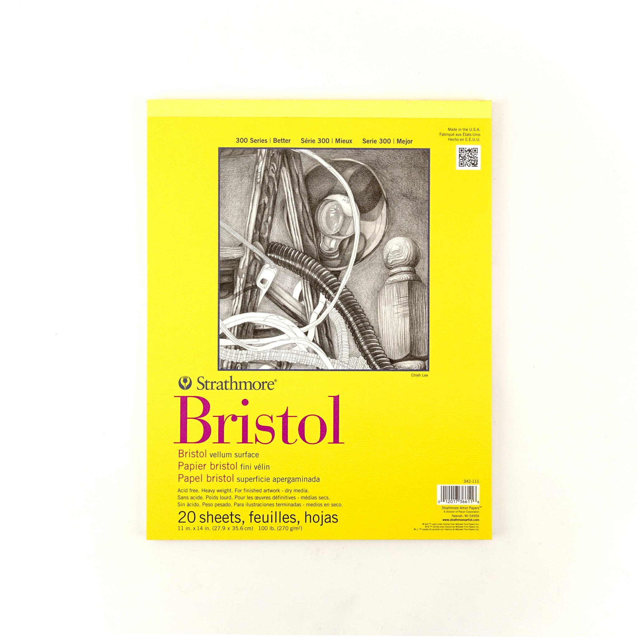 Strathmore 300 Series Bristol Paper Pad Vellum Surface K. A