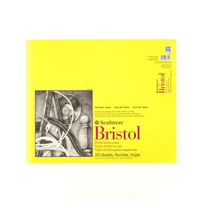 Strathmore 300 Series Bristol Paper Pad - Vellum Surface - 14 x 17 inches by Strathmore - K. A. Artist Shop