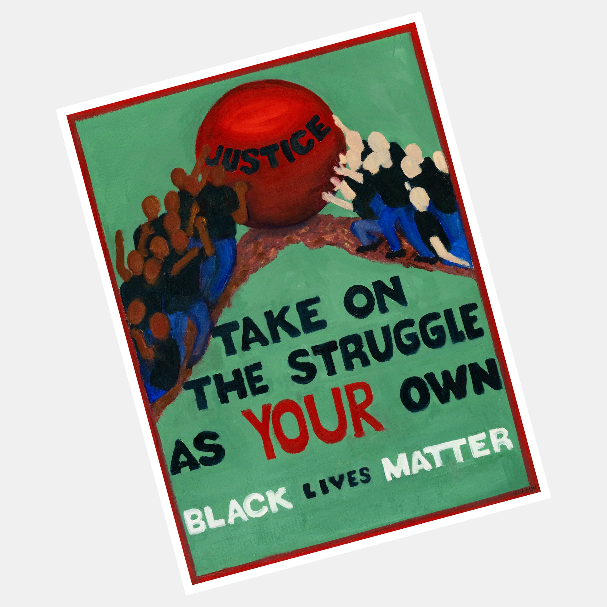 "Take On The Struggle" Black Lives Matter Print by Melody Croft - by Melody Croft - K. A. Artist Shop