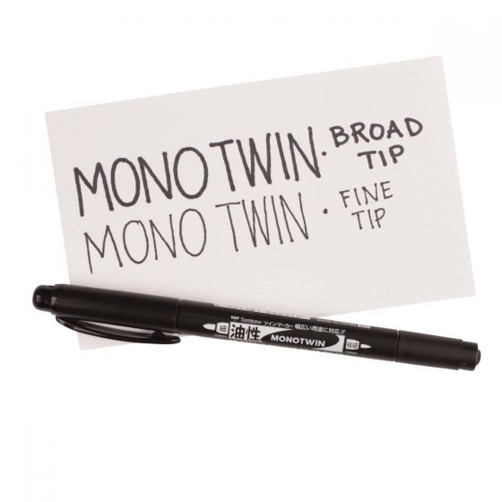Tombow MONOTWIN Permanent Marker Black - by Tombow - K. A. Artist Shop