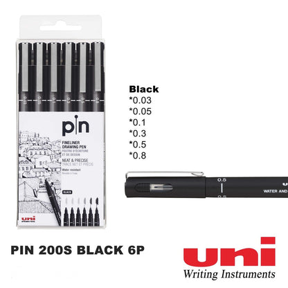 Uni Pin Fineliner Drawing Pen Individual and Set