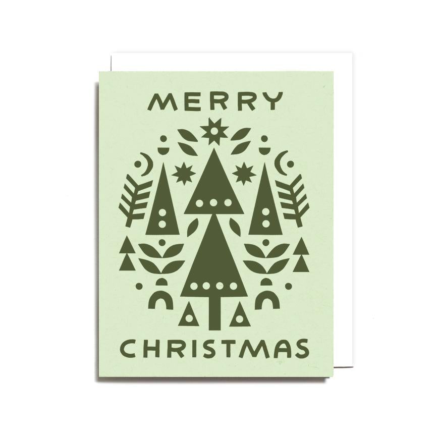 "Merry Christmas" Collage Card by Worthwhile Paper - by Worthwhile Paper - K. A. Artist Shop