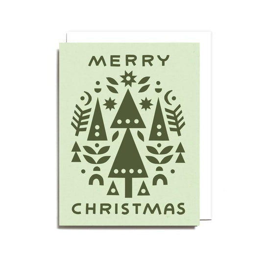 "Merry Christmas" Collage Card by Worthwhile Paper - by Worthwhile Paper - K. A. Artist Shop