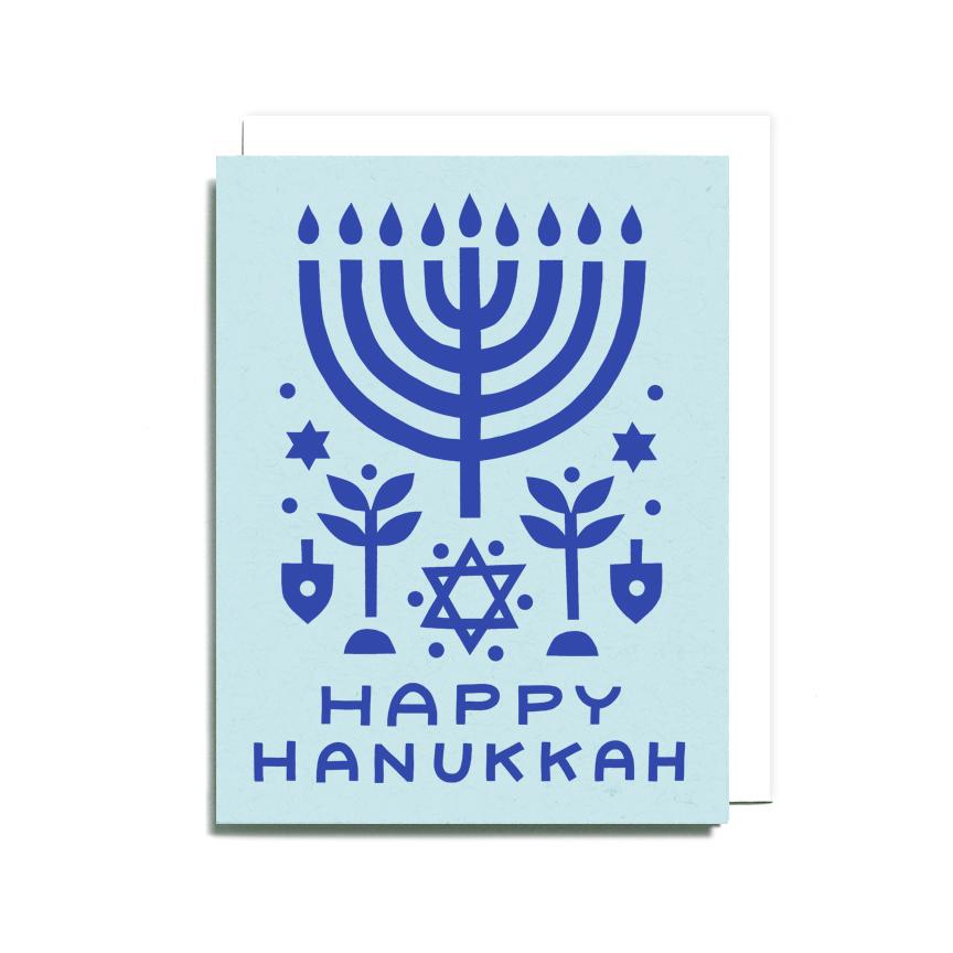 "Happy Hanukkah" Collage Card by Worthwhile Paper - by Worthwhile Paper - K. A. Artist Shop