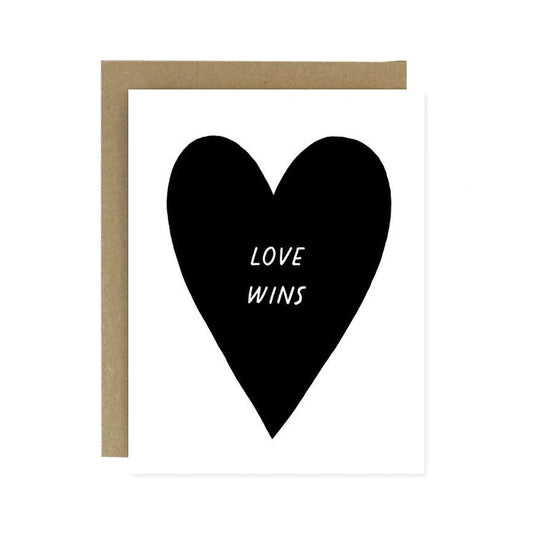 "LOVE WINS" Card by Worthwhile Paper - by Worthwhile Paper - K. A. Artist Shop