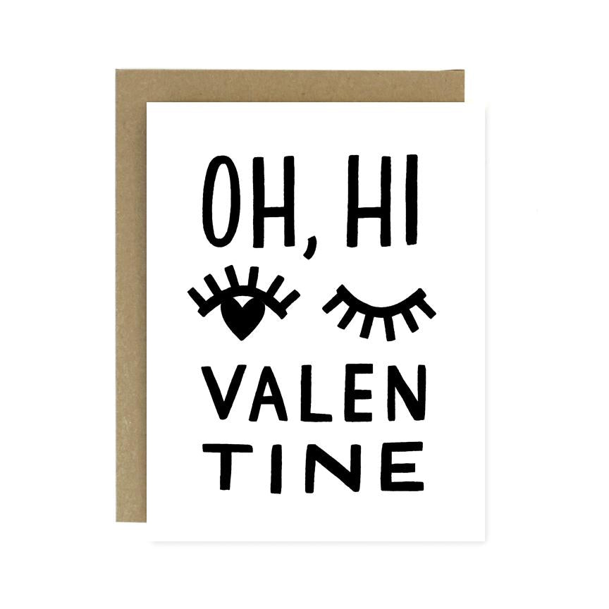 "Oh, Hi Valentine" Card by Worthwhile Paper - by Worthwhile Paper - K. A. Artist Shop