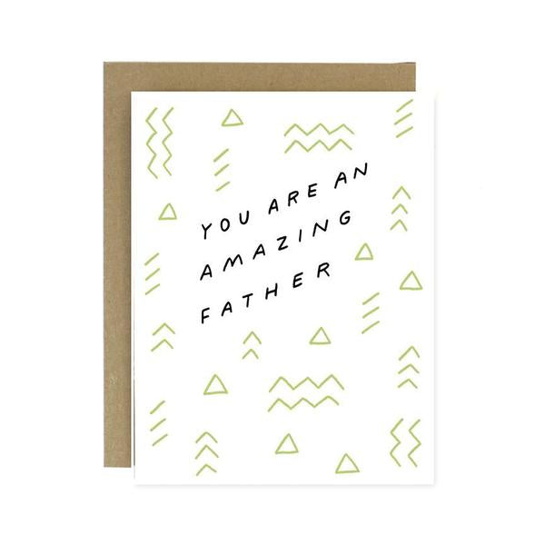 "Amazing Father" Card by Worthwhile Paper - by Worthwhile Paper - K. A. Artist Shop