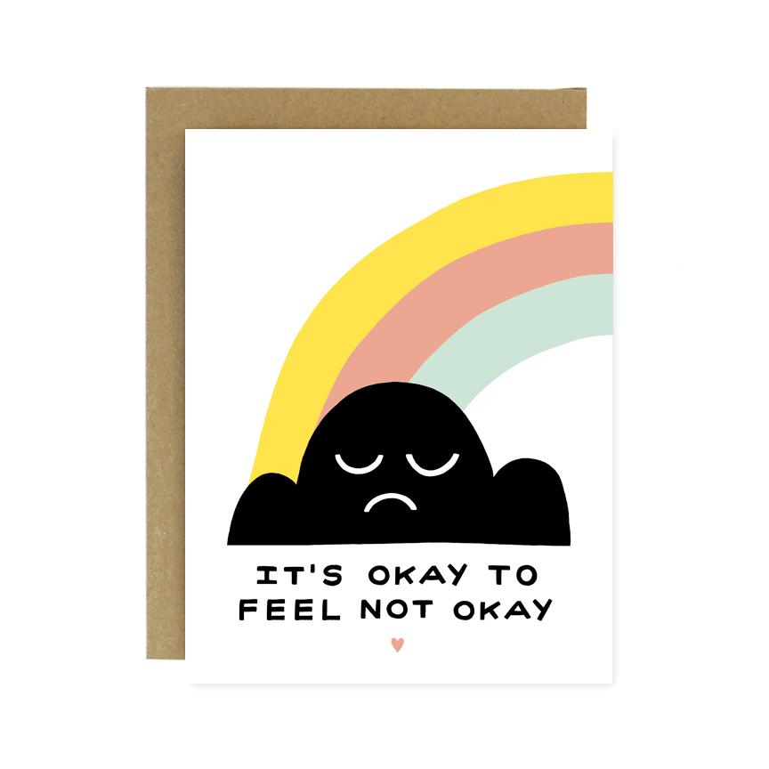 "Okay Not Okay" Card by Worthwhile Paper - by Worthwhile Paper - K. A. Artist Shop