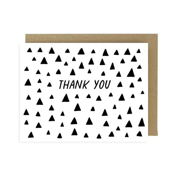 "Thank You" Triangles Card by Worthwhile Paper - by Worthwhile Paper - K. A. Artist Shop