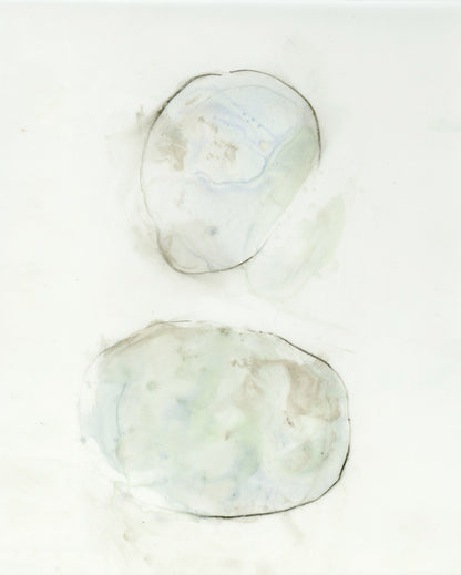 "Blue Pebbles" Print by Catherine Lucky Chang - 8 x 10 inches Print by Catherine Lucky Chang - K. A. Artist Shop