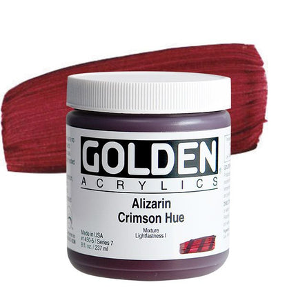 Golden Heavy Body Acrylics - 8 oz. Jar - Alizarin Crimson Hue by Golden - K. A. Artist Shop