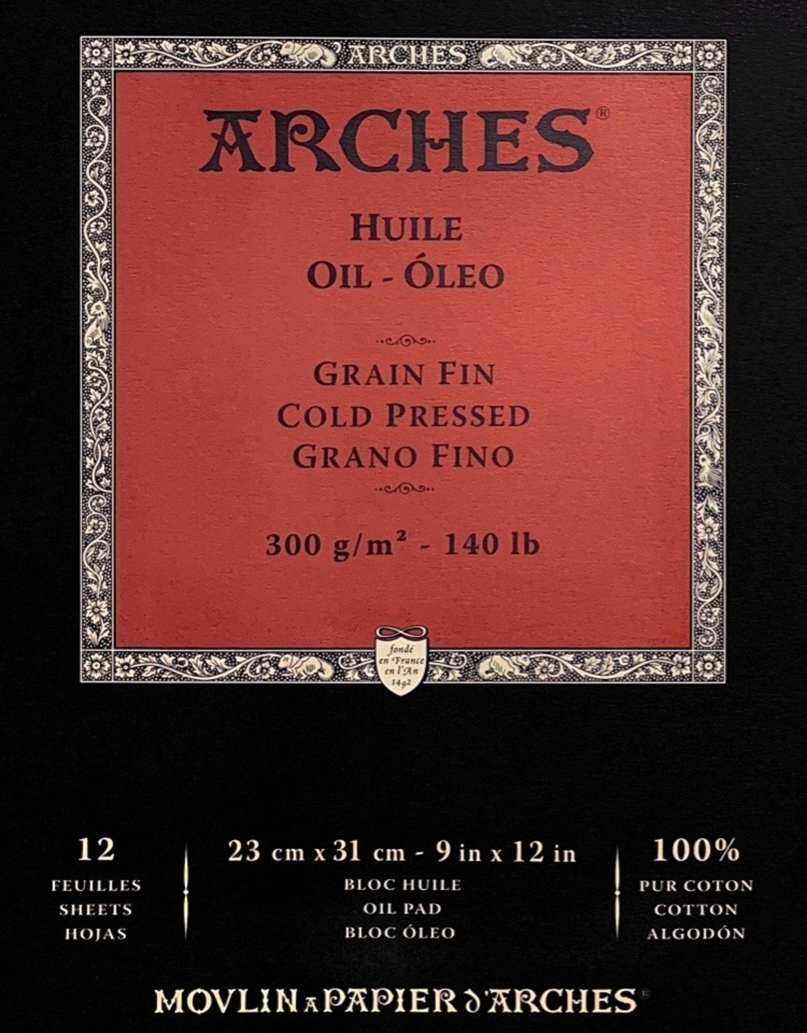 Arches Oil Paper Pads - 12 sheets - by Arches - K. A. Artist Shop
