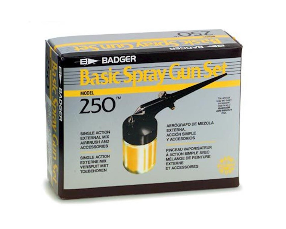 Badger Basic Spray Gun Set - Model 250 w/ Propellant - by Badger - K. A. Artist Shop