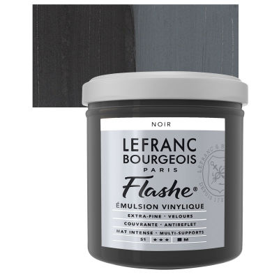 Flashe Vinyl Paint - 125mL - Black by Lefranc & Bourgeois - K. A. Artist Shop