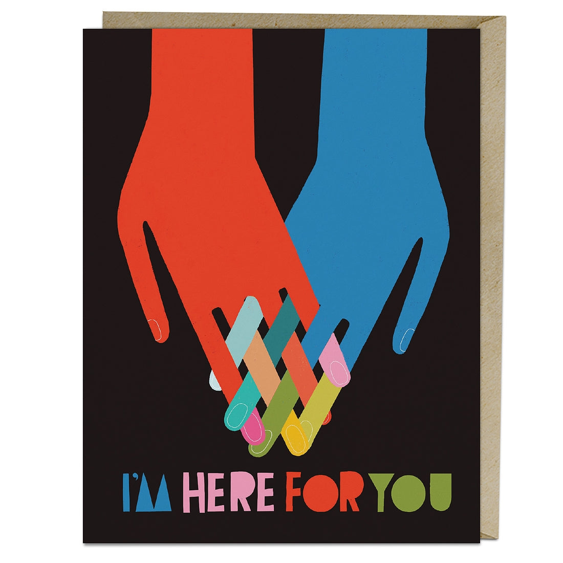 “Here For You” Card by Lisa Congdon - by Lisa Congdon - K. A. Artist Shop
