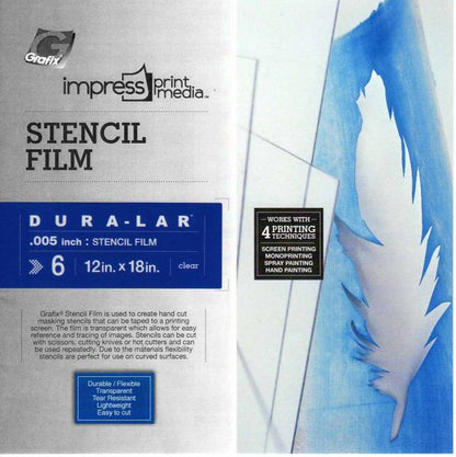 Grafix Stencil Film - 12 x 18 inches - 6 sheets - by Grafix - K. A. Artist Shop