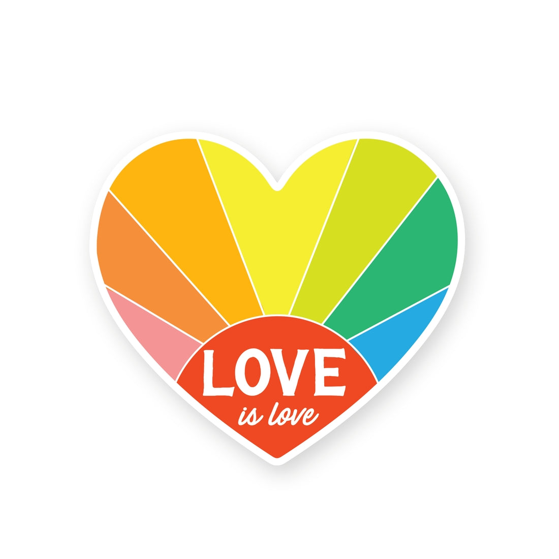 "Love is Love" Sticker by Antiquaria - by Antiquaria - K. A. Artist Shop
