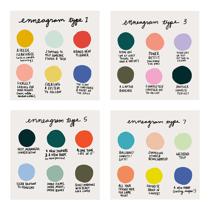 Colorful Enneagram Prints - by Twenty Seven - K. A. Artist Shop