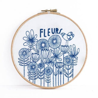 "Fleurs" Embroidery Kit by budgiegoods - by budgiegoods - K. A. Artist Shop