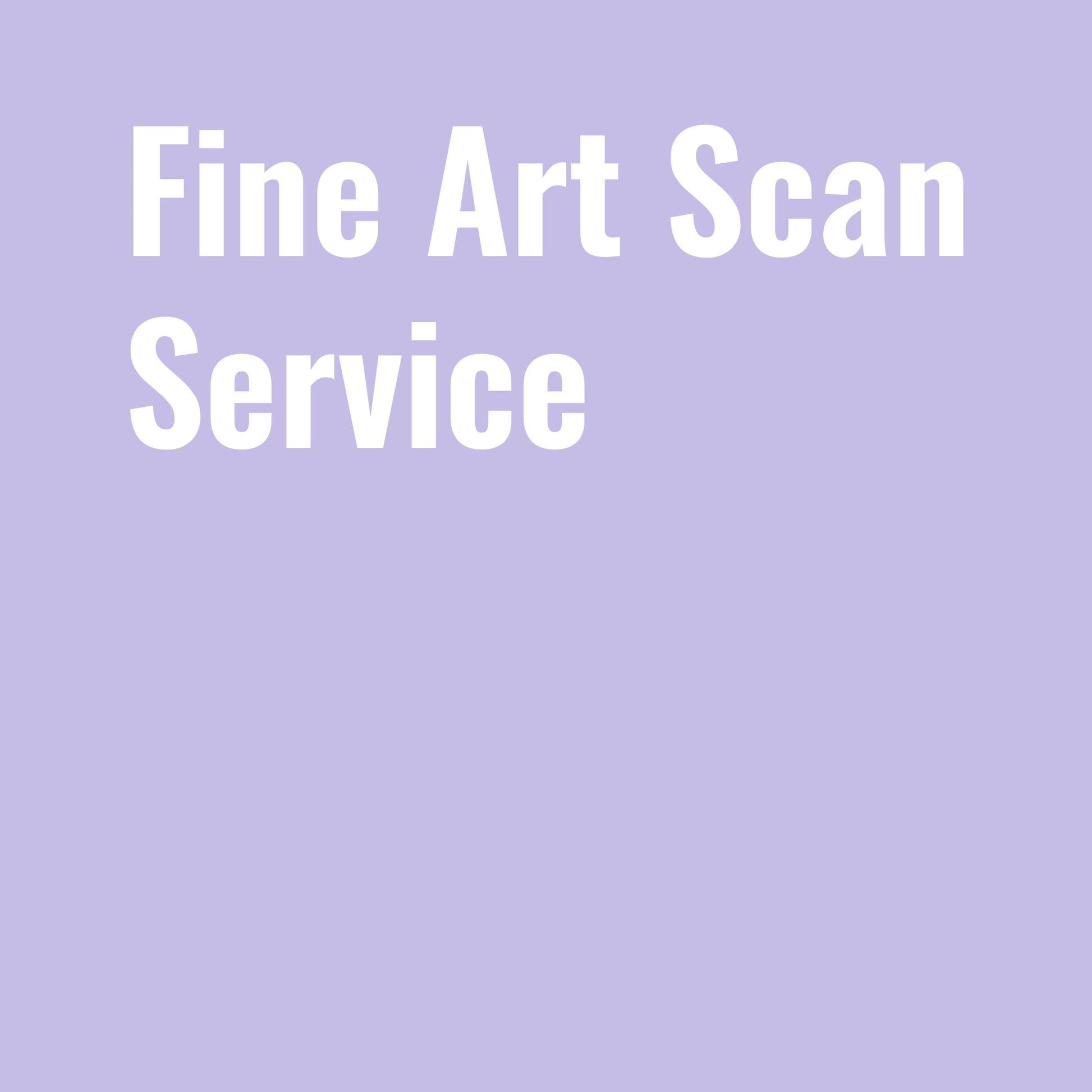 Fine Art Scan Service - by K. A. Artist Shop Services - K. A. Artist Shop