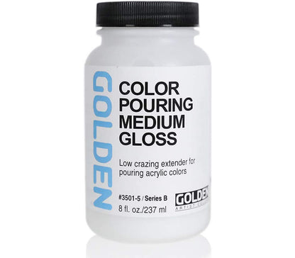 Golden Color Pouring Medium - Matte, 8 oz