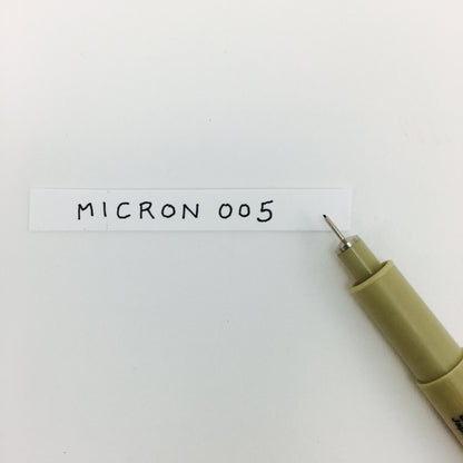 Pigma Micron Individual Pens - Black - Size 005 (0.20mm) by Sakura - K. A. Artist Shop