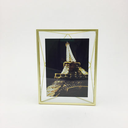 "Prisma" Picture Frames in Matte Brass by Umbra - 5 x 7 inches by Umbra - K. A. Artist Shop
