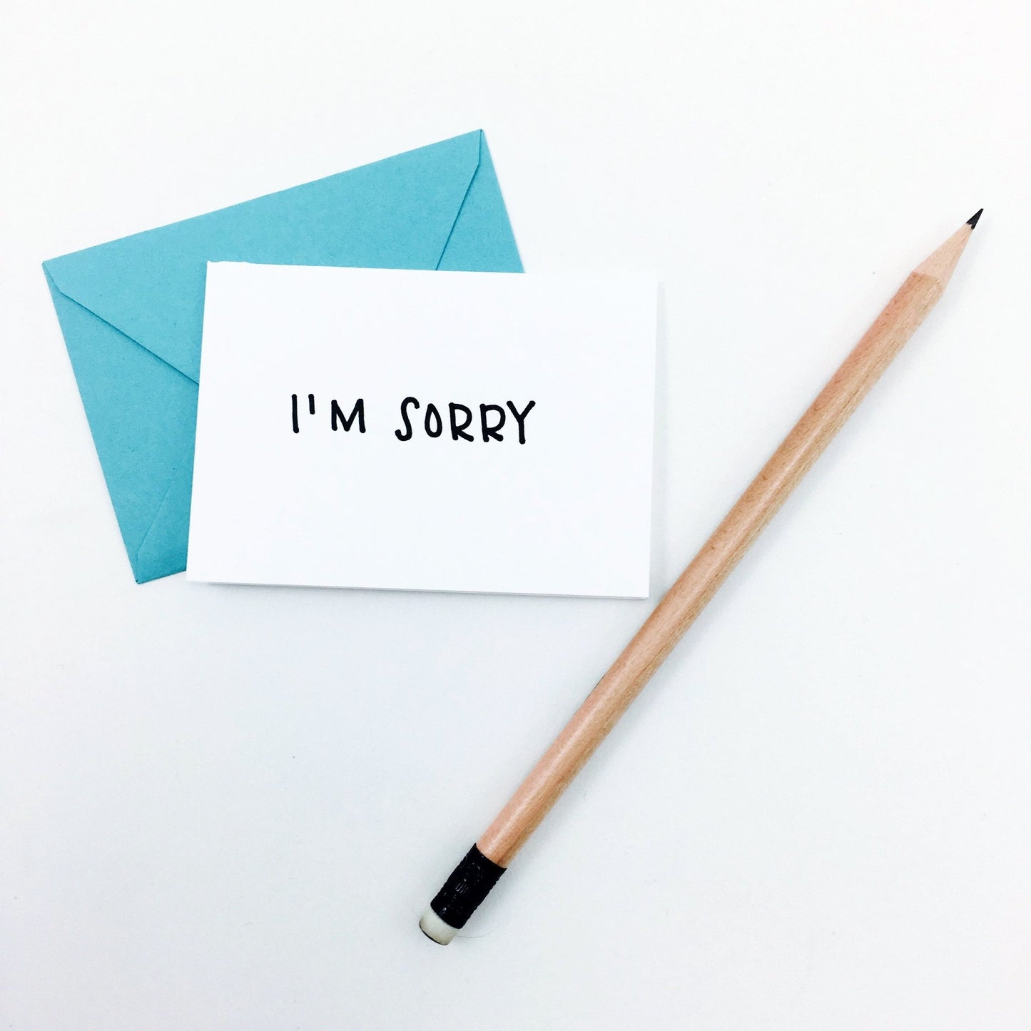"I'm Sorry" Mini Hand-Drawn Greeting Card - by K. A. Artist Shop - K. A. Artist Shop