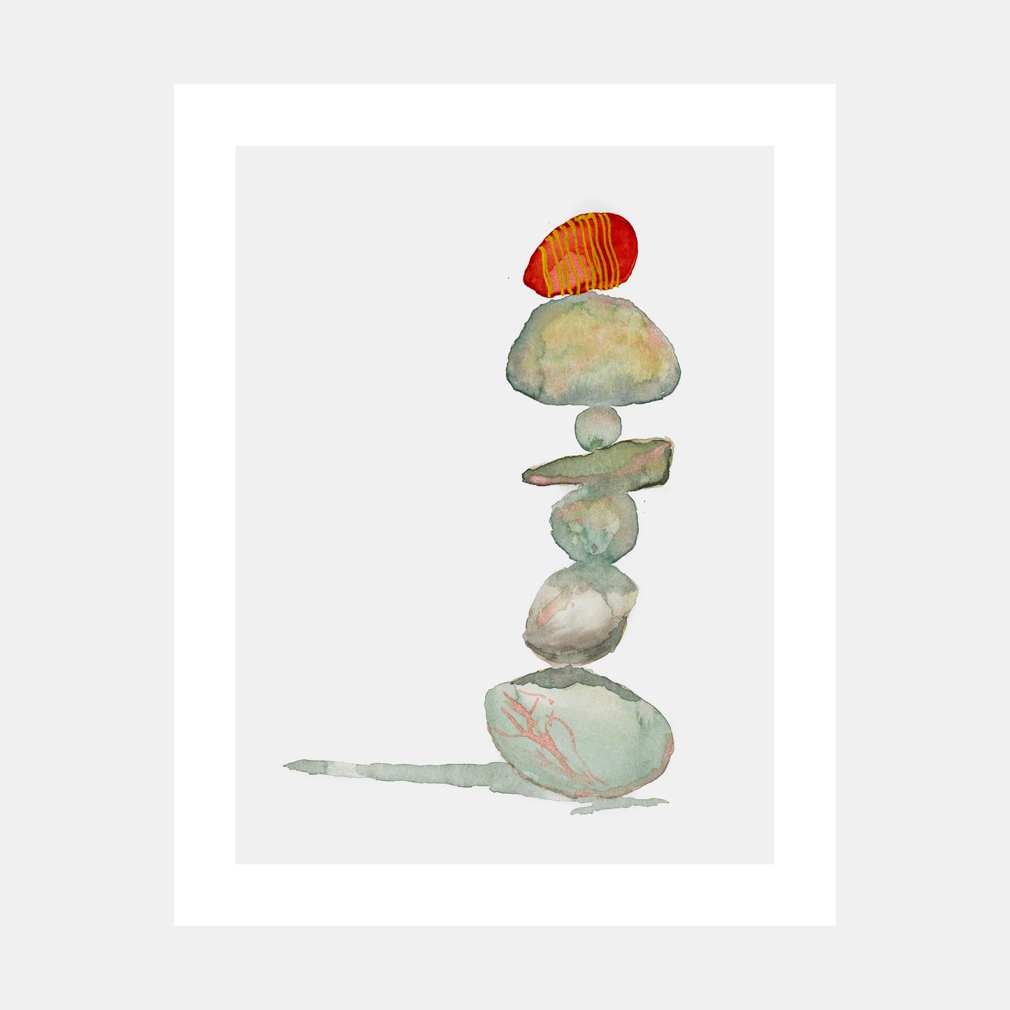 "Make The Connection" Watercolor Print by Teresa Bacon - 11x14 inches by Teresa Bacon - K. A. Artist Shop