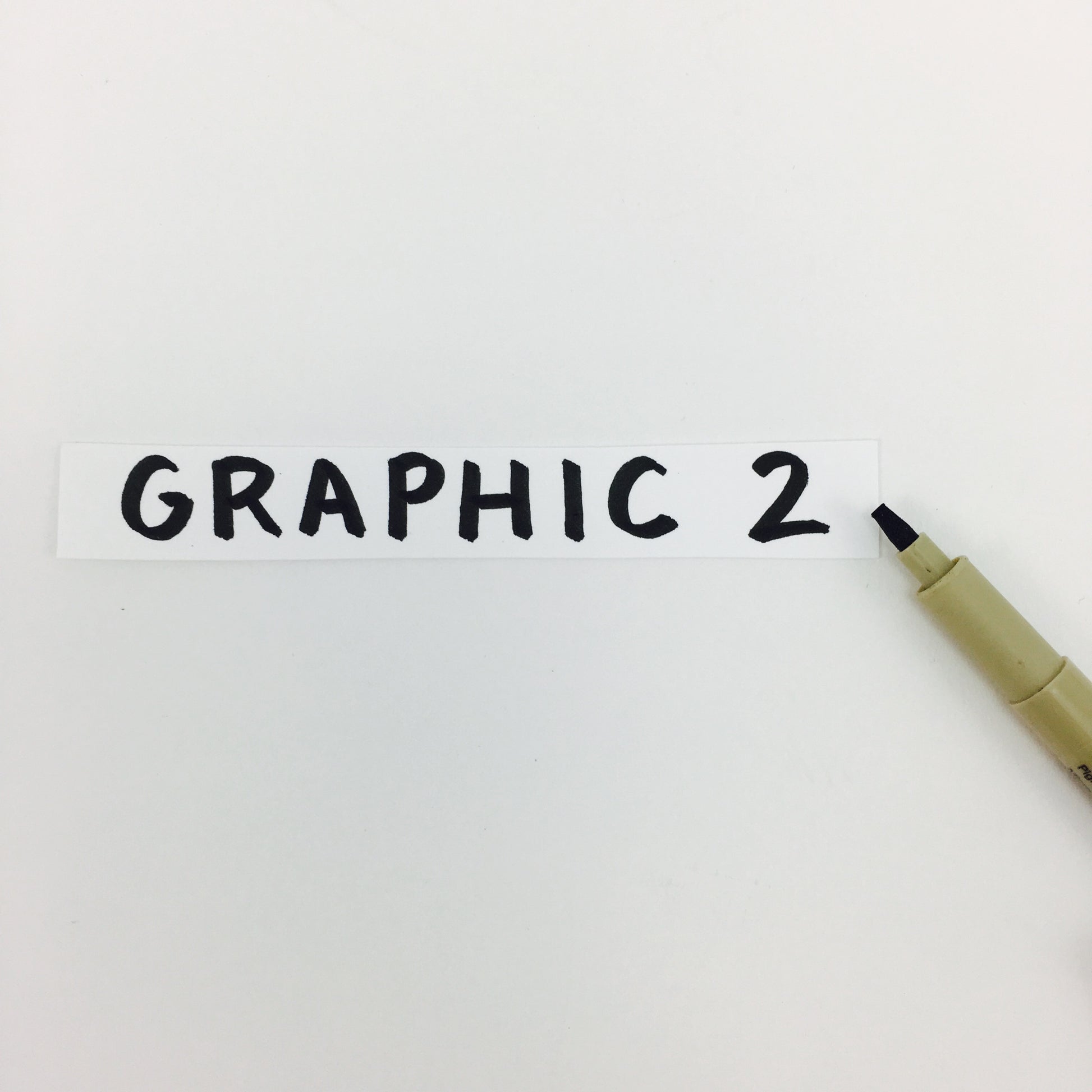 Pigma Graphic Pen - Black 3.0 mm - Sakura