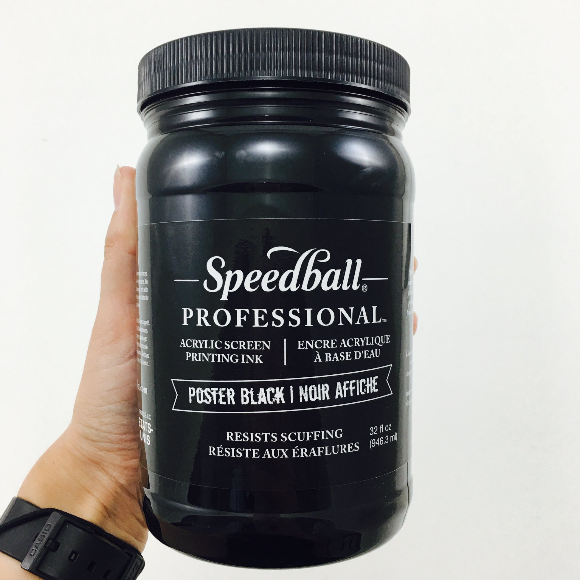 Speedball Pro screenprinting Ink Poster Black (32 fl oz) - by Speedball - K. A. Artist Shop